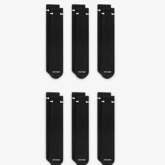 NIKE Training Crew Socks (6 Pairs)
Nike Everyday Cushioned - Picture 2 of 8